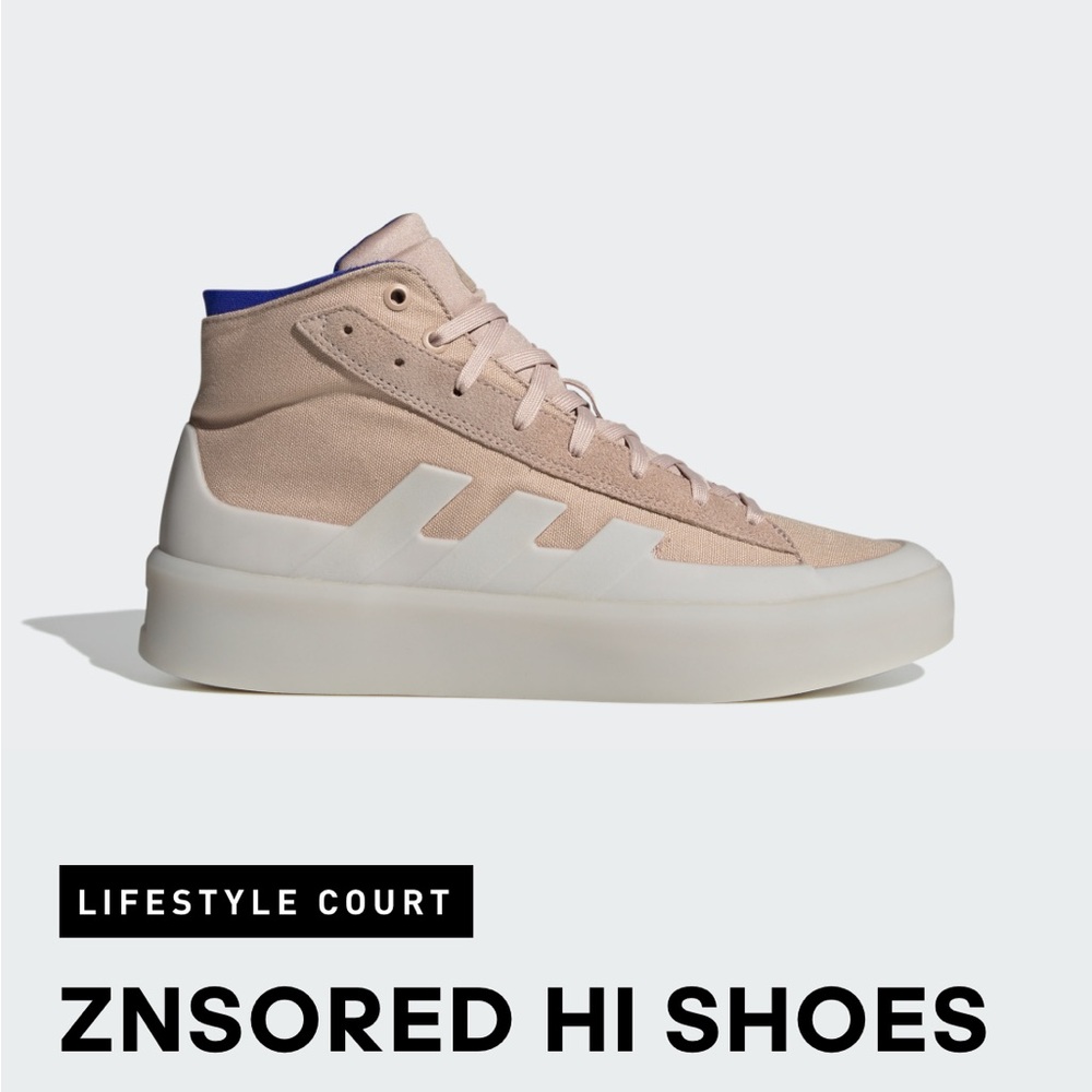 Adidas ZNSORED HI Sneakers High Top Dusty Pink Color size 7 Like New